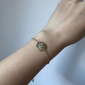 NWT Diamonique Charmbar Pendant Bracelet